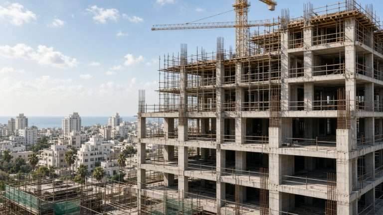 אתר בנייה למגורים בישראל - משך בנייה ודירות בבנייה פעילה